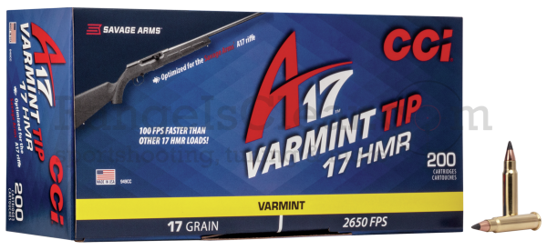 CCI .17 HMR Tipped Varmint A17 17grs 200rds