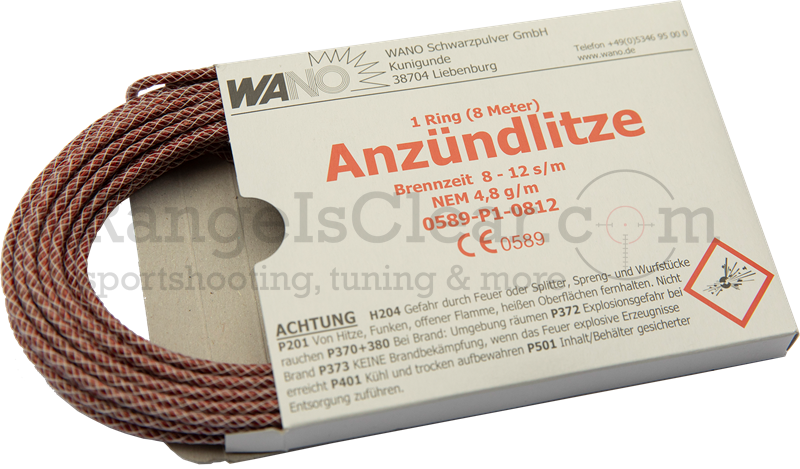 Wano Anzündlitze Rot 8m - 8-12 s/m