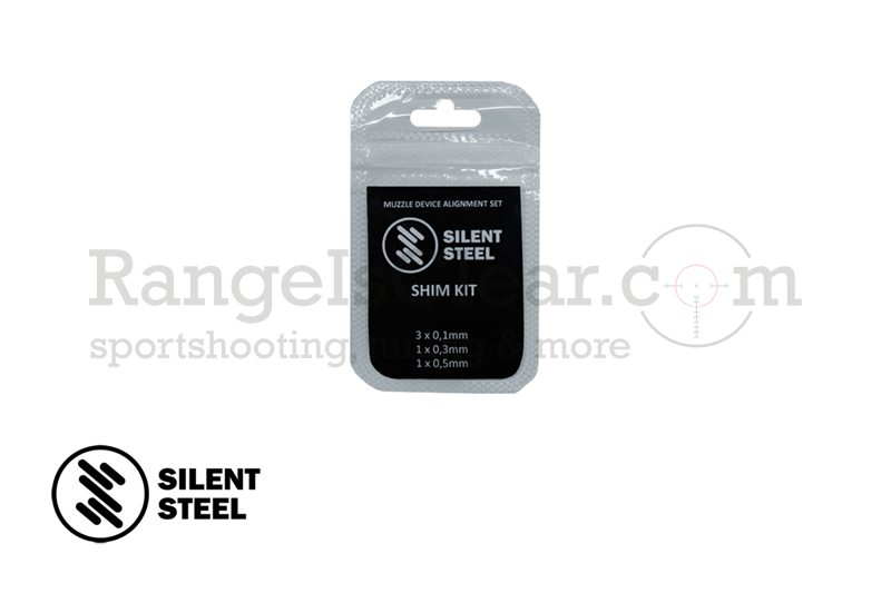 Silent Steel Muzzle Device Shim Kit - 15mm