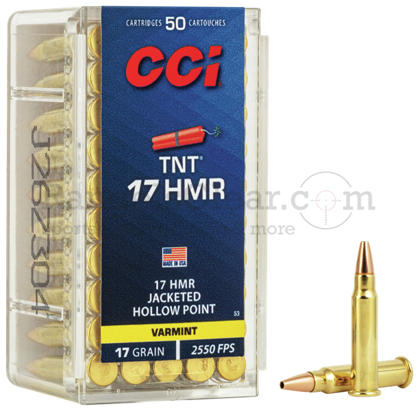 CCI 17 HMR TNT 17grs JHP