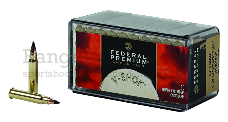 Federal .17 HMR Hornady V-Max 17 grain - 50 Schuss