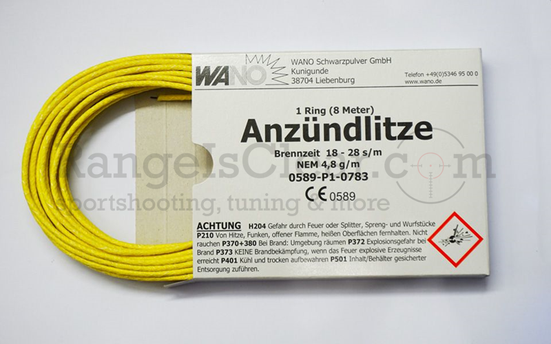 Wano Anzündlitze Gelb 8m - 18-28 s/m