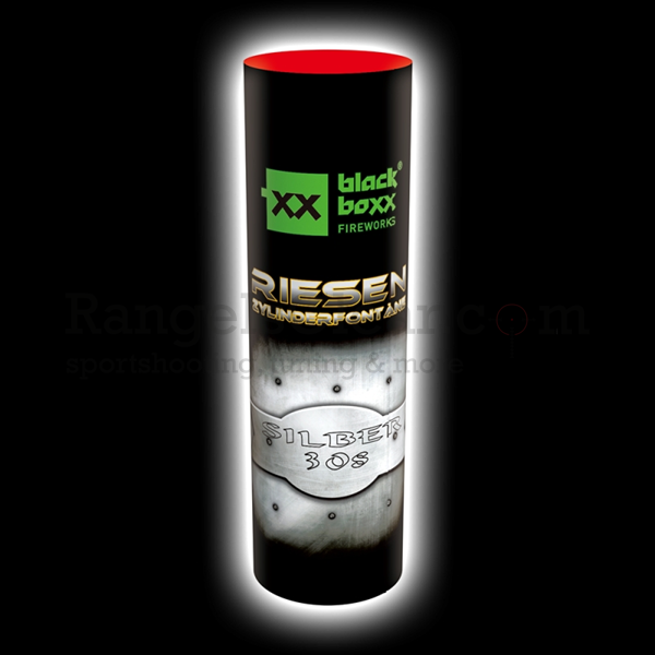 BlackBoxx Riesen-Zylinderfontäne Silber 30sec