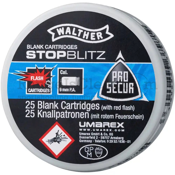 Walther Stop Blitz Knallpatronen 9mm P.A.K.