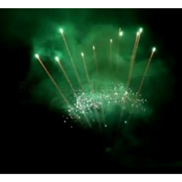 Pyrotrade Gold rain to green Comet w. strobe