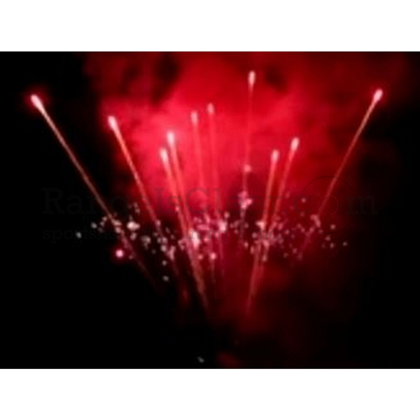Pyrotrade Gold rain to red Comet w. strobe