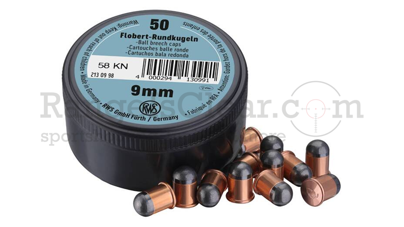 RWS 9mm Flobert Rundkugel - 50 Schuss