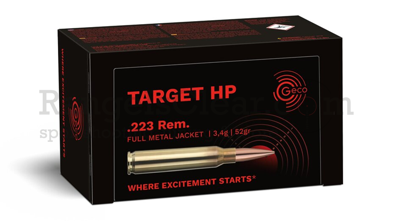 Geco Target .223 Rem HP 52grs - 50 Schuss Geco Target .223 Rem HP 52grs - 50 Schuss