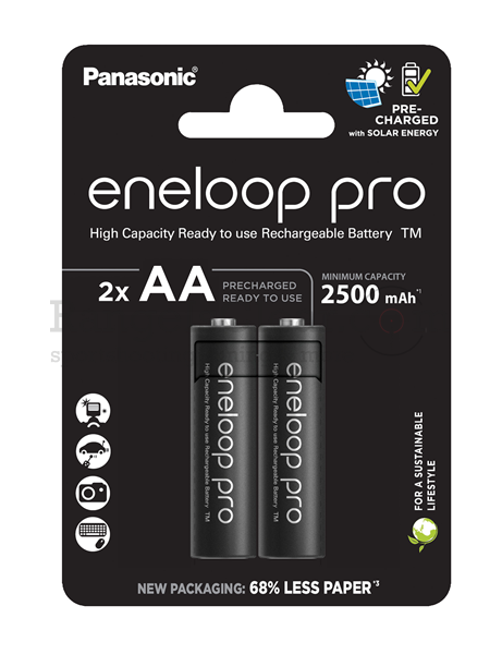 Eneloop Pro BK-3HCDE - AA 2500mAh 2 Stk.