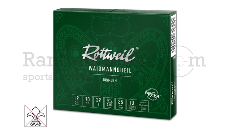 Rottweil Waidmannsheil Bismuth 12/70 32g 3,0mm