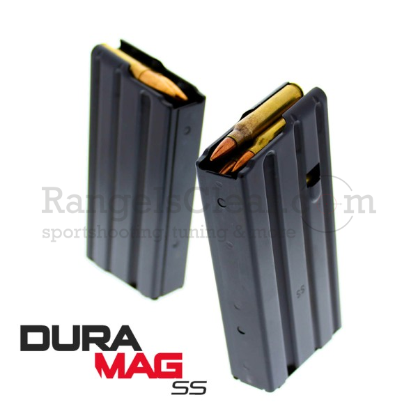 DuraMag AR15 .223 20rds Magazin SS Black  DuraMag AR15 .223 20rds Magazin SS Black