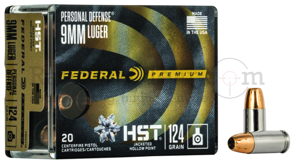 Federal HST 9x19 - 124 grs JHP - 20 Schuss