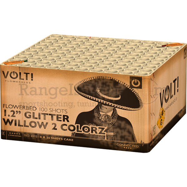 Volt! 1.2" Glitter Willow 2 Colorz - 100 Schuss Volt! 1.2" Glitter Willow 2 Colorz - 100 Schuss