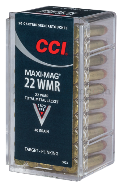 CCI .22 WinMag Total Metal Jacket Maxi Mag 40grs