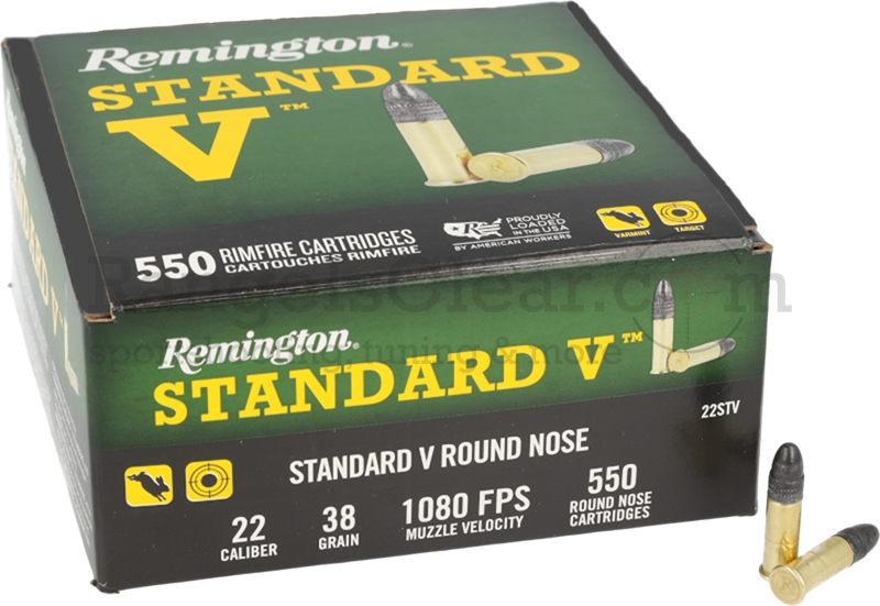 Remington .22lr Standard Velocity 38grs 550rds